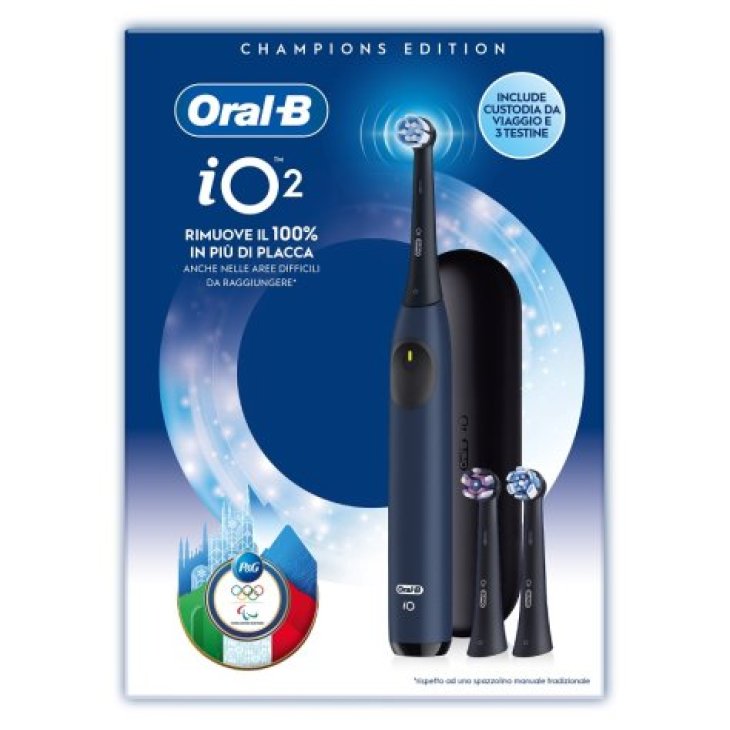 Oralb Io2 special edition Cortina con custodia da viaggio e 3 testine di ricambio