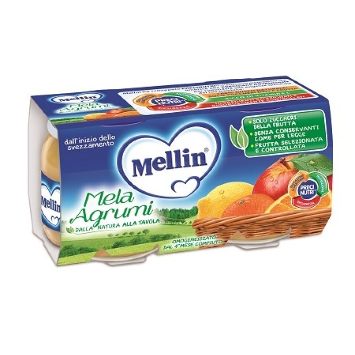 Mellin Omog Mela Agrumi 2x100g