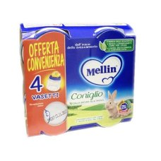 Mellin Omog Coniglio 4x80g