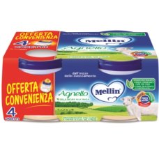 Mellin Omog Agnello 4x80g