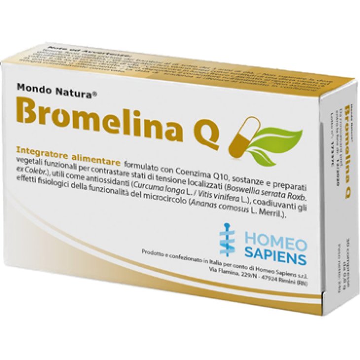 BROMELINA Q MONDO NATURA 30CPR BROMELINA Q MONDO NATURA 30CPR