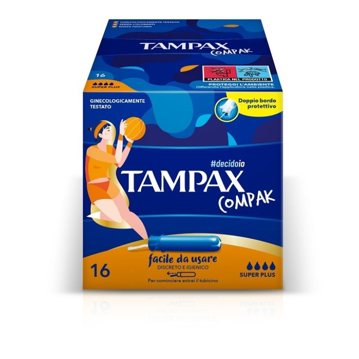 TAMPAX COMPAK SUPER PLUS 16PZ