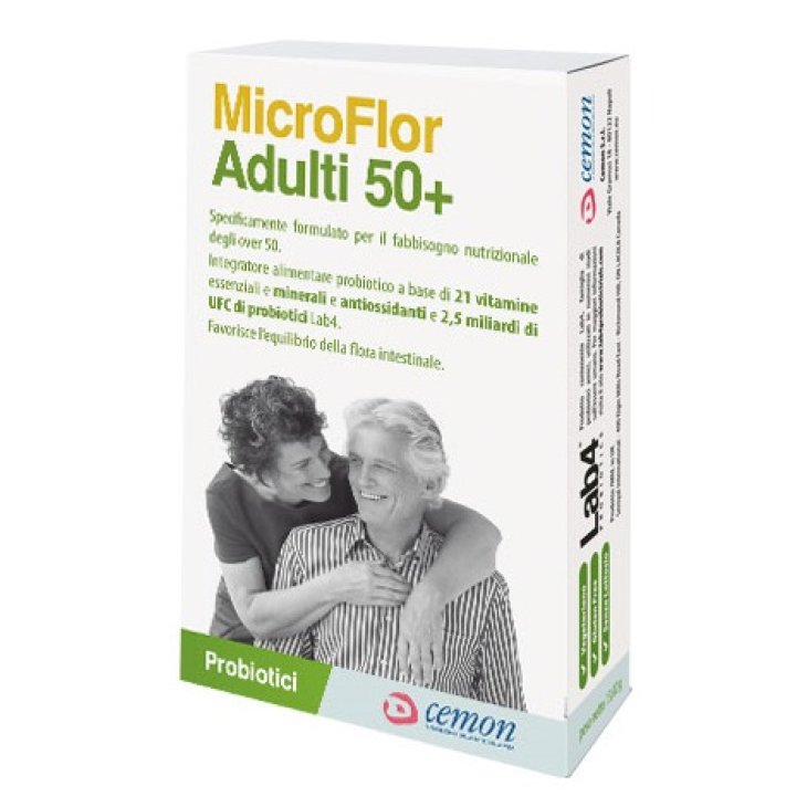 MICROFLOR ADULTI 50+ 30CPS VEG MICROFLOR ADULTI 50+ 30CPS VEG