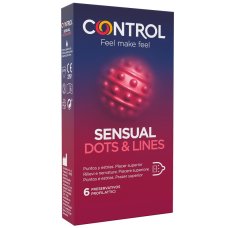 CONTROL SENSUAL DOTS&LINES 6PZ CONTROL SENSUAL DOTS&LINES 6PZ