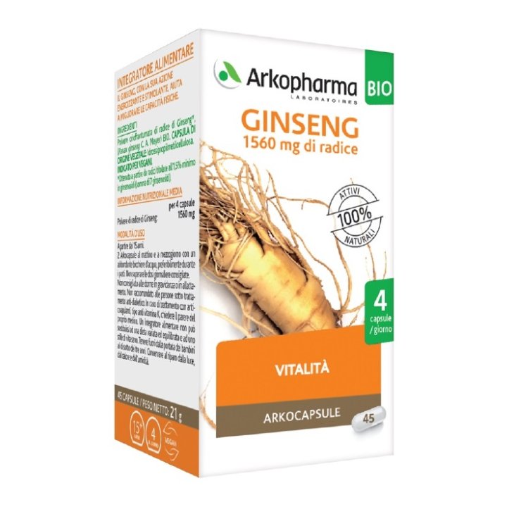 Arkocps Ginseng 45cps Bio Arkocps Ginseng 45cps Bio