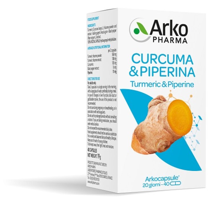 Arkocps Curcuma+piperina 40cps Arkocps Curcuma+piperina 40cps