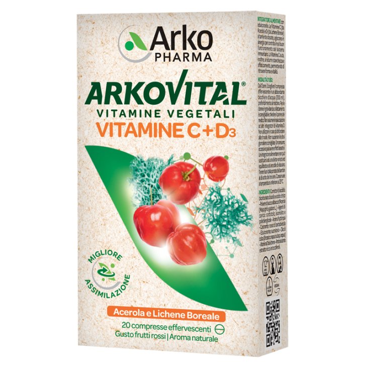 Arkovital Vitamine C+d3 20cpr