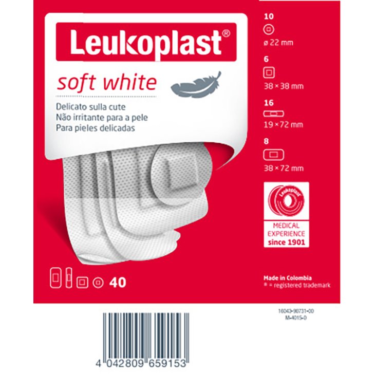 Leukoplast Soft White 40pz Ass Leukoplast Soft White 40pz Ass