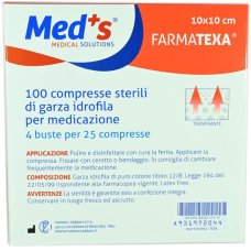 GARZA MEDS 12/8 10X10CM SSR GARZA MEDS 12/8 10X10CM SSR