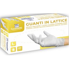 GUANTI LATTICE S/POLV S 100PZ