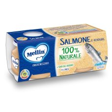 Mellin Omog Salmone 4x80g