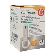 PIC STRISCE GLUCO MONITOR 25PZ