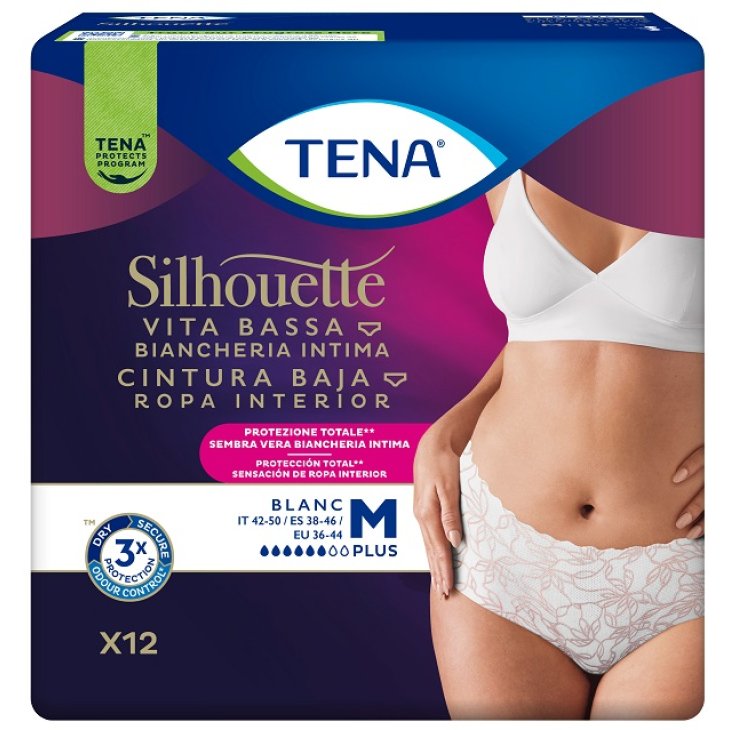 TENA SILHOUETTE P WHITE M 12PZ TENA SILHOUETTE P WHITE M 12PZ
