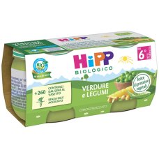 HIPP BIO OMOG VERD/LEGUMI2X80G
