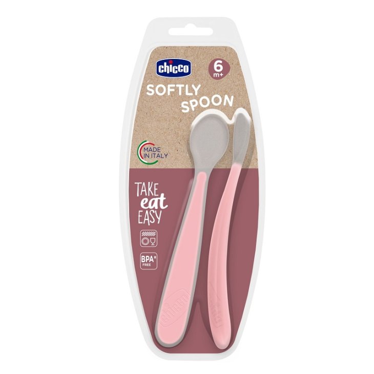 CH CUCCHIAIO SIL DOPP ROSA 6M